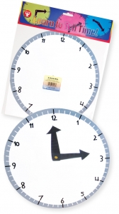Learn-to-tell-time Clock Kit - 6/pack